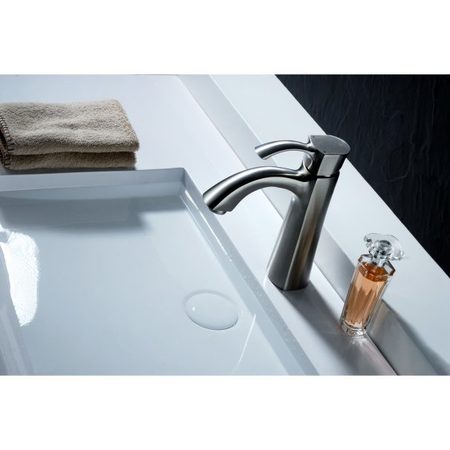 ANZZI Rhythm Single-Handle Mid-Arc Bathroom Faucet in Brushed Nickel L-AZ013BN